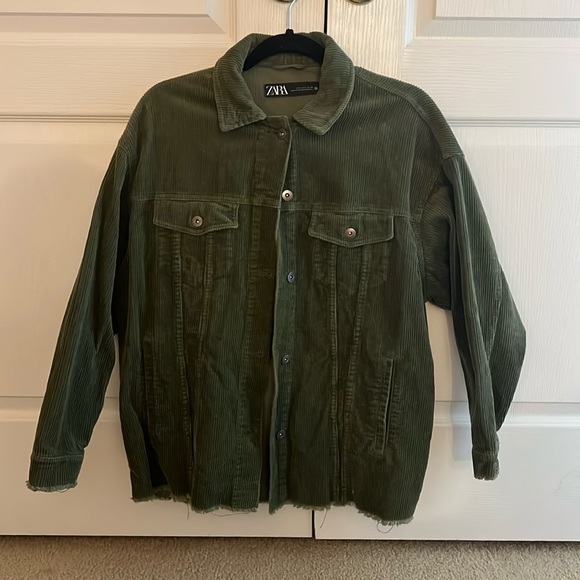 Green Zara Corduroy jacket - Picture 1 of 8